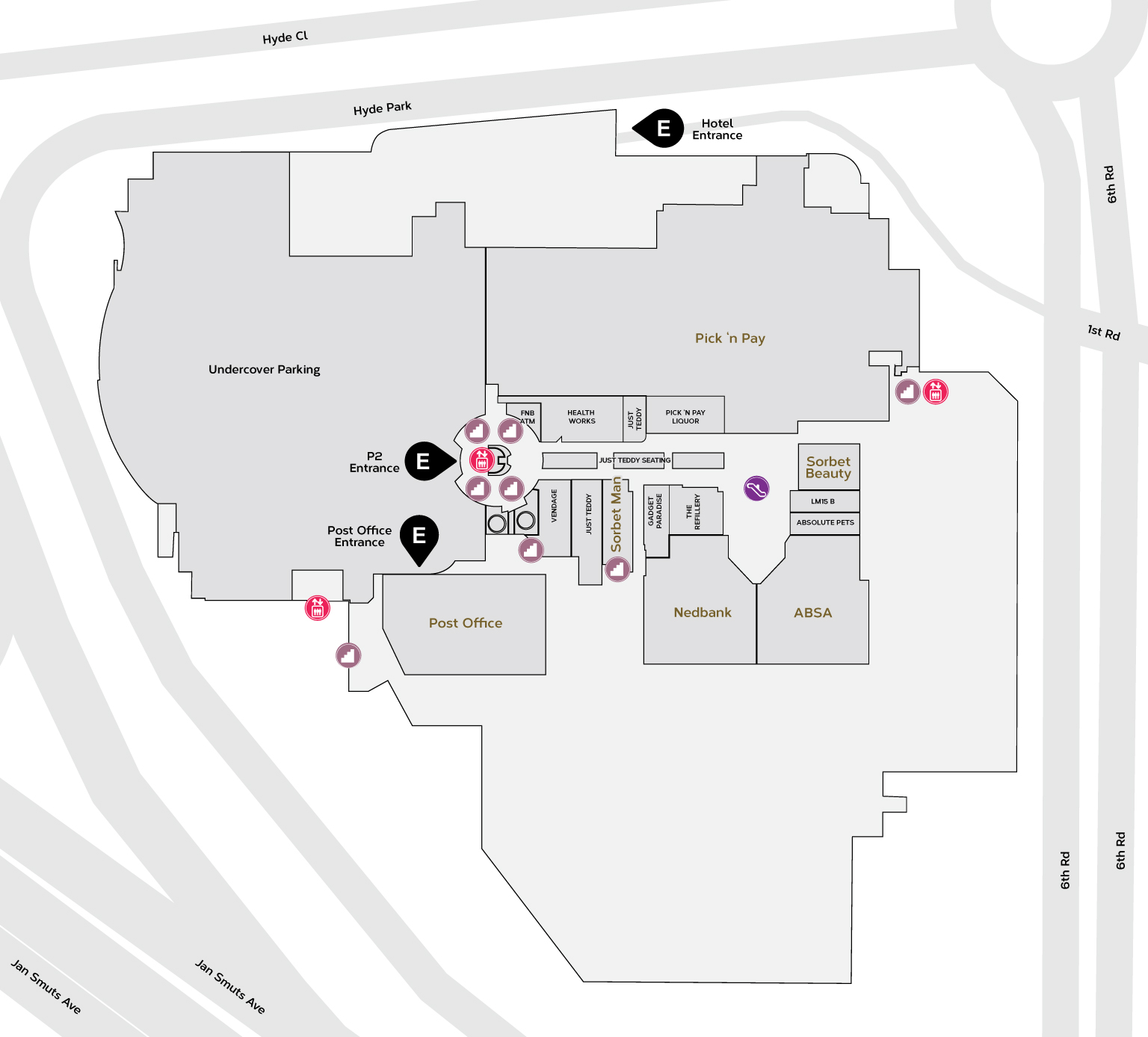 map of parkdale mall